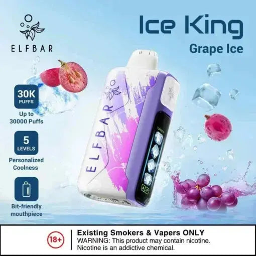 Elf Bar Ice King – Grape Ice – 30K – buy in Jaipur