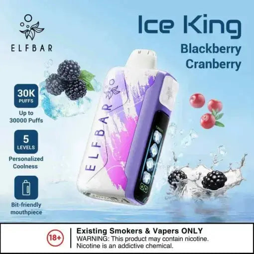 Elf Bar Ice King – Blackberry Cranberry – 30K – buy in Jaipur