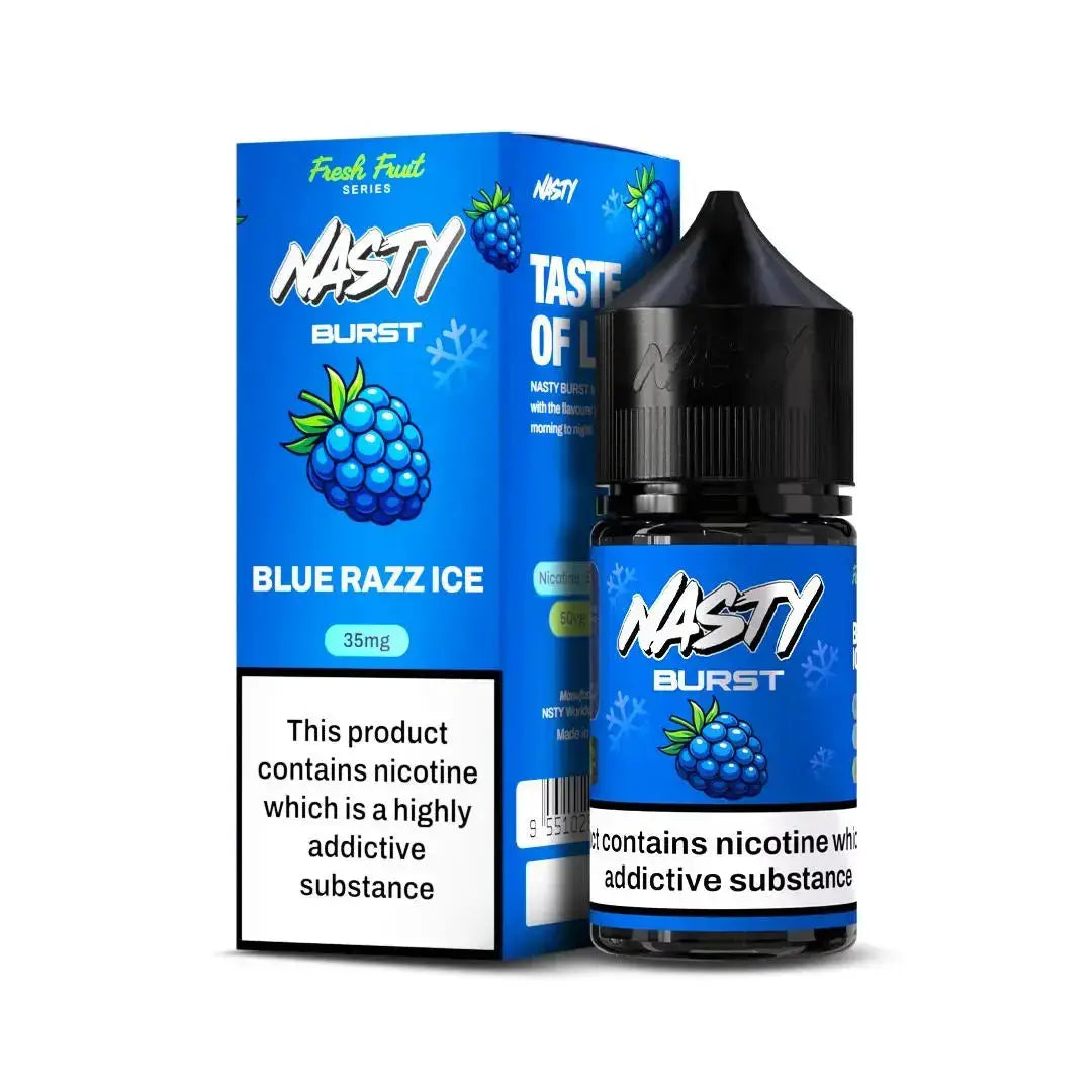 Nasty Burst Nic Salts – Blue Razz ice – buy in Jaipur