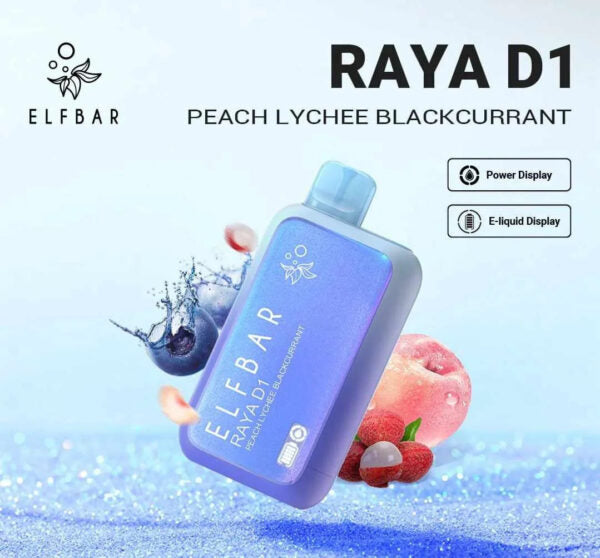 ELF BAR RAYA D1 – Peach Lychee Blackcurrant - Best Vape Shop in Jaipur