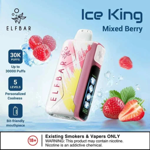 Elf Bar Ice King – Mixed Berries – 30K - Vape Shop Jaipur