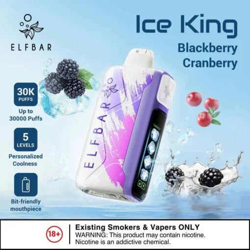 Elf Bar Ice King – Blackberry Cranberry – 30K - Vape Shop Jaipur