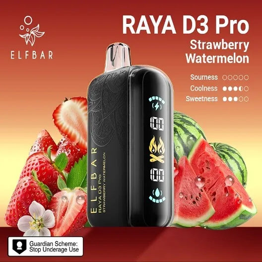 Elf Bar Raya D3 Pro – Strawberry Watermelon - Vape Shop Jaipur