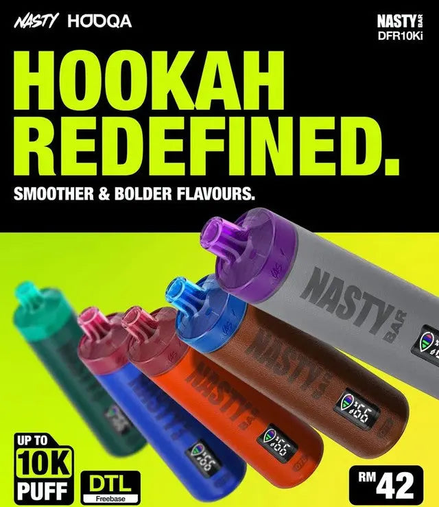 Nasty Bar Hooqa DFR10Ki DTL Disposable 3mg India - Vape Shop Jaipur