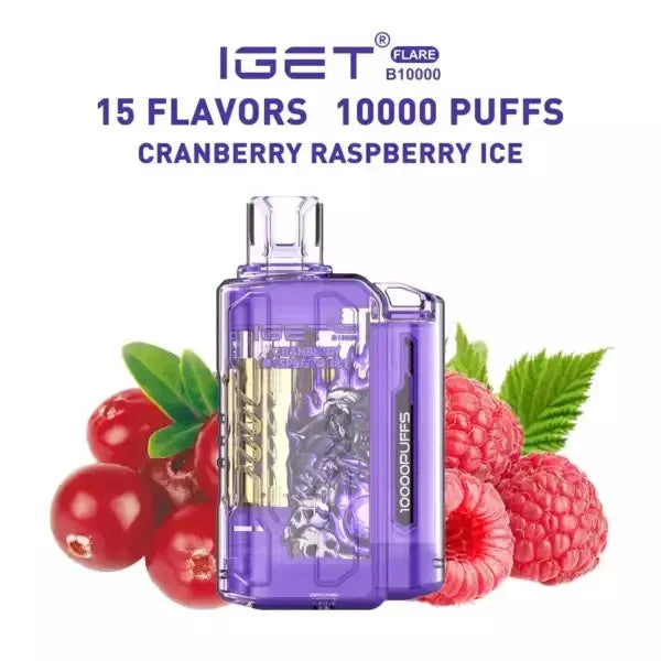 IGET FLARE B10000 – Cranberry Raspberry ice - Vape Shop Jaipur