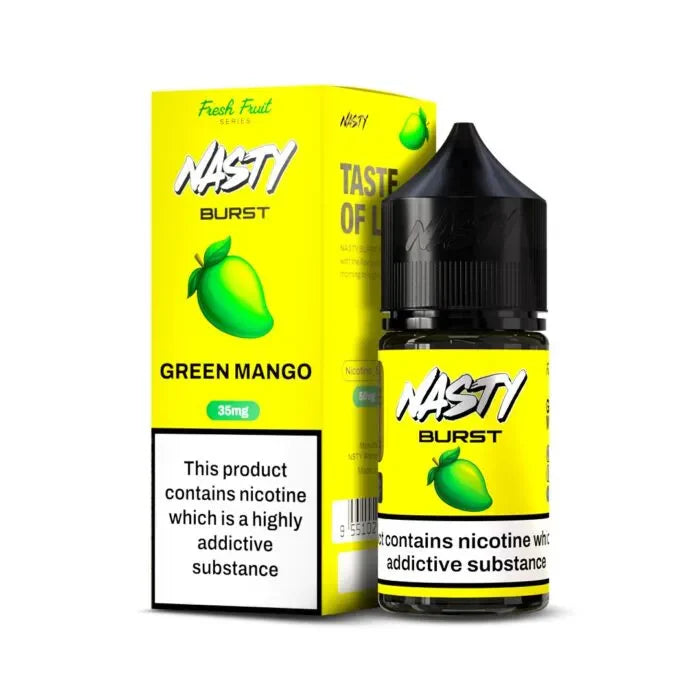 Nasty Burst Nic salts – Green Mango - Vape Shop Jaipur