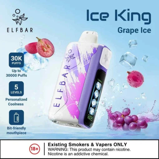 Elf Bar Ice King – Grape Ice – 30K - Vape Shop Jaipur