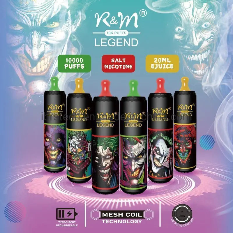 R&M Legend 10000 Puffs Rechargeable Disposable Vape India - Best Vape Shop in Jaipur