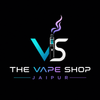 Logo of The Vape Shop Jaipur with a stylized 'VS' and vape device on a black background.