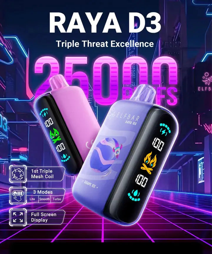 ELF BAR RAYA D3 - 25000 Puffs - Best Vape Shop in Jaipur