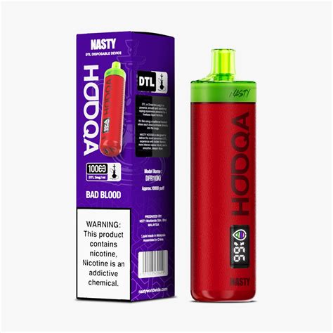 Nasty Bar Hooqa DFR10Ki DTL Disposable 3mg India - Vape Shop Jaipur